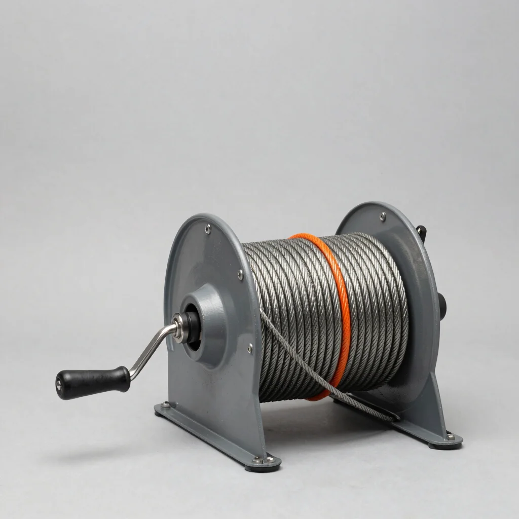 Hand-Crank Cable Winch
